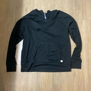 Mens vuori quarter zip with hood